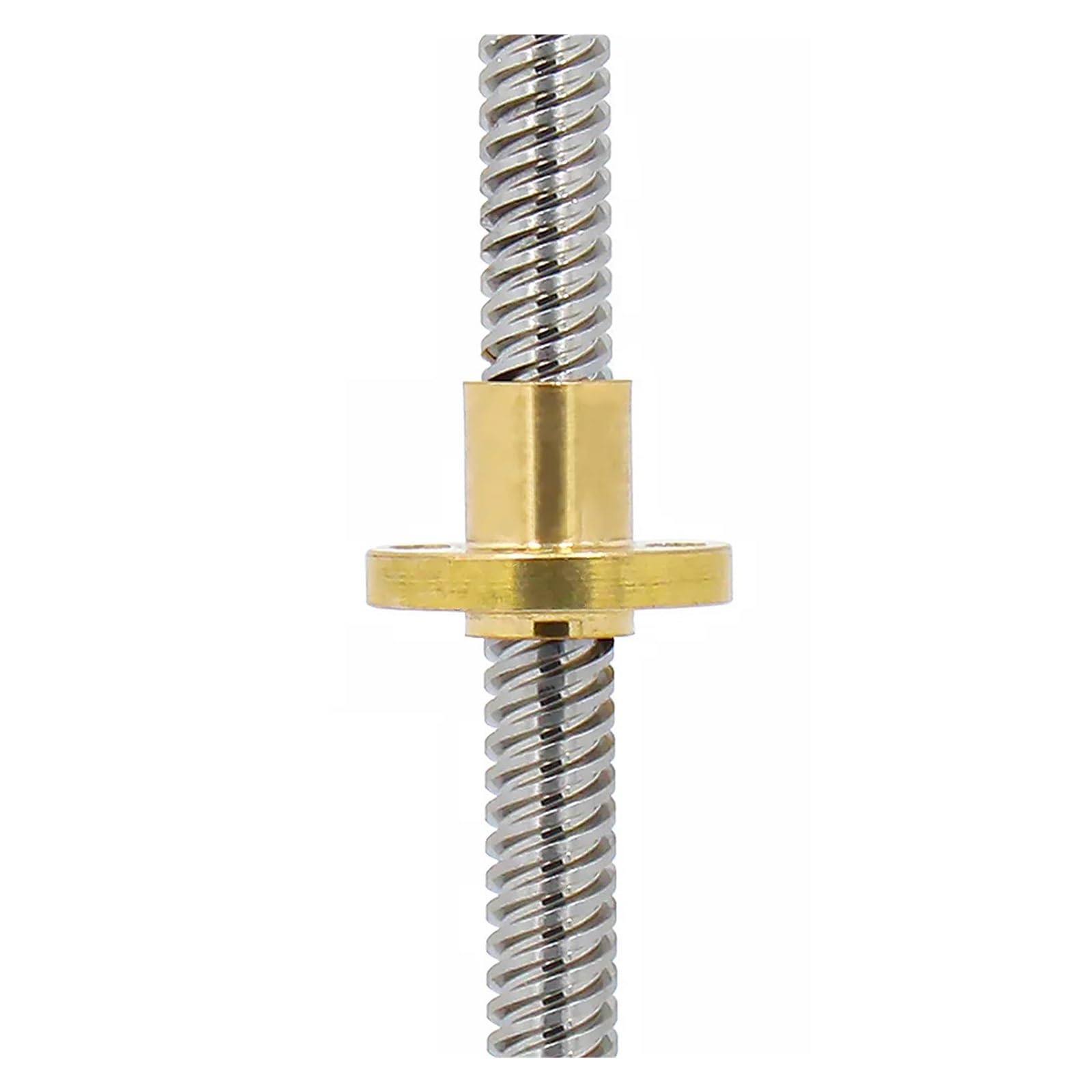 Metal Ball Screw nut T8 Lead Screw Pitch 1mm Lead 1mm Length 100mm-750mm with Brass Nut(350mm)