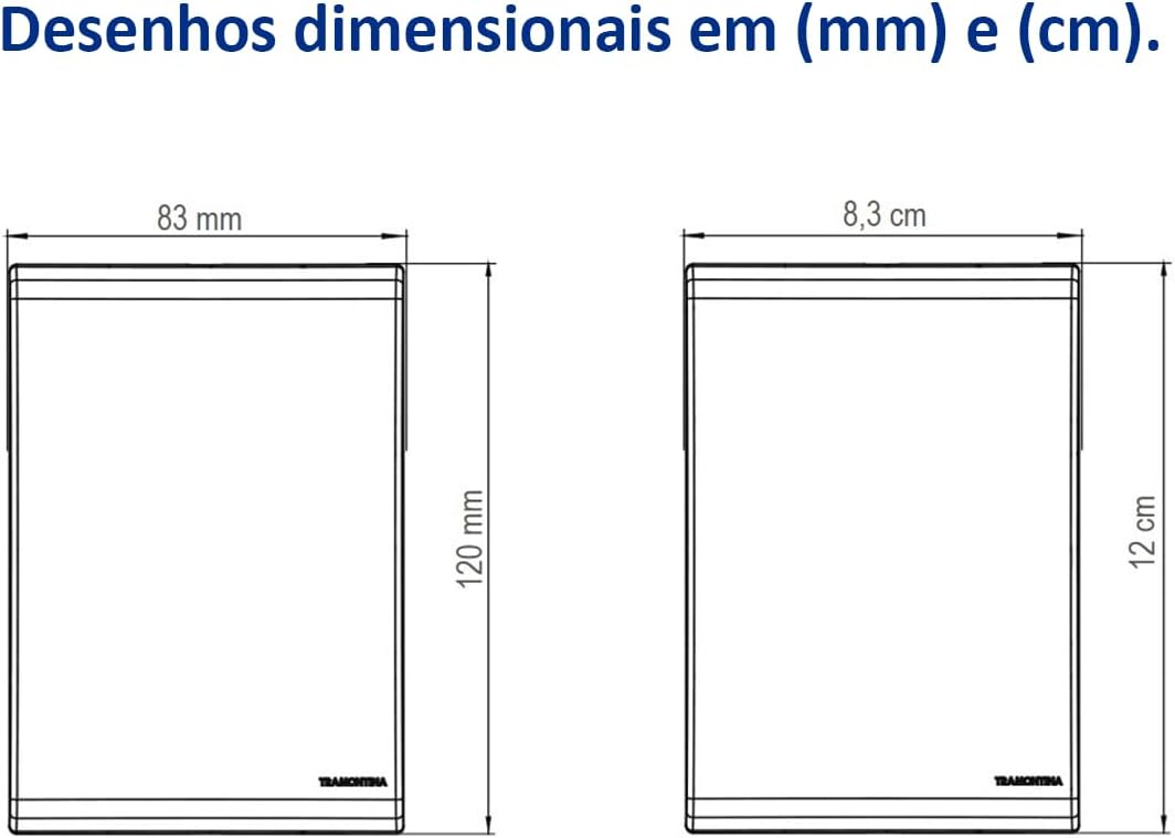 Tramontina Conjunto com 1 Interruptor Simples 10A 250V e 1 Tomada 2P+T 20A 250V 4x2 - Liz Branco