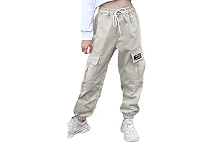 Girls Cargo Jogger Pants: Utility and Comfort for Ages 3 to Women's 3XL