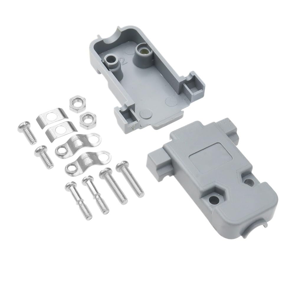 LOKLNEYK Connector Welding Wire Type DB15 15 ho/*le pin 3 Rows VGA Adapter Male Female Plug Socket Serial Port Terminal(Silvery Female)