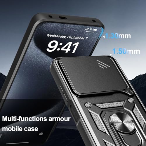 Coque itel A50 4G bleue avec protège-objectif intégré pour modèle A507LXU - 4