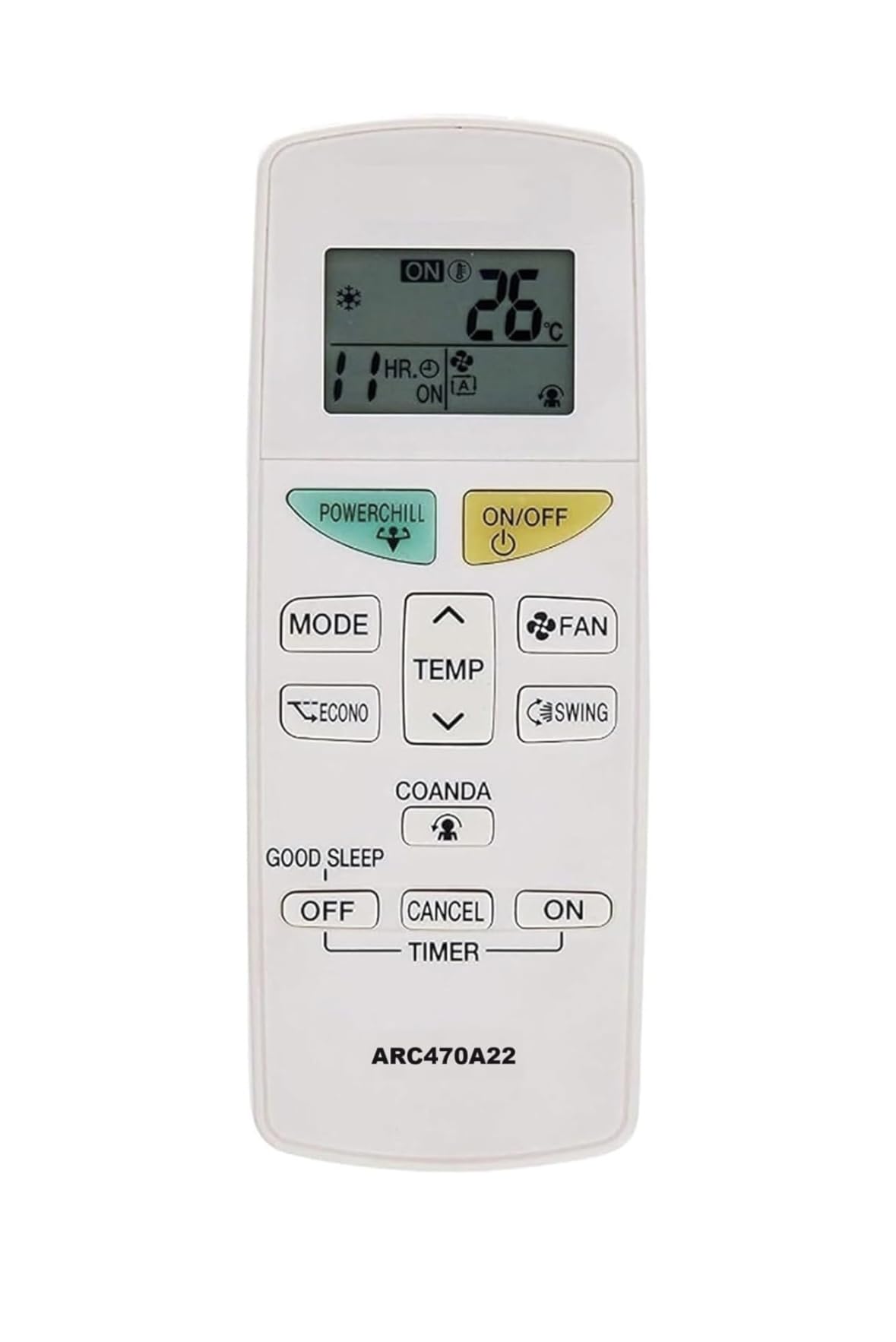 MIRACLES IN HAND® AC Remote Control Compatible with DAIKIN AC Remote Model NO: ARC470A22 with POWERCHILL Function (Please Match The Image with Your Old Remote, Old Remote Must BE Exactly Same) (B09RMXVF5D) Amazon Price History, Amazon Price Tracker