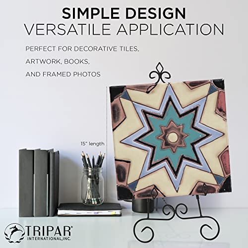 Tripar 24 Inch Keller Metal Floor Easel Display Stand For Decoration, Paintings, Pictures, Photography, & Artwork #TOP1