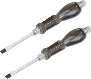 Auniwaig Slotted Impact Screwdriver 4 Inch Keystone Demolition Driver Magnetic 2Pcs