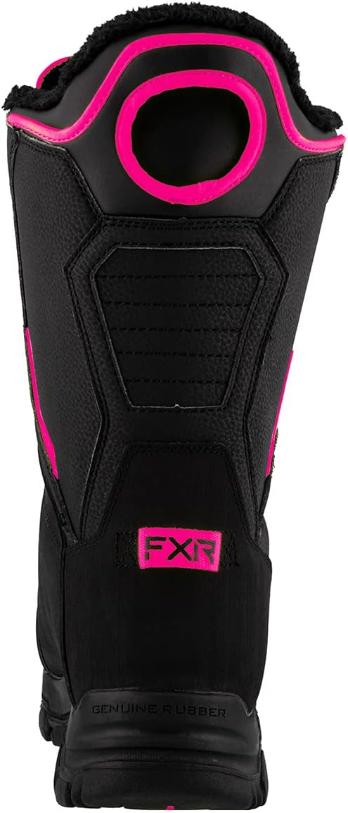 FXR Helium BOA Boot 2021 (Black/Fuchsia- Men's 8/Women's 10) : Automotive