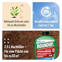 Roundup Unkrautfrei Express 2,5L Refill gegen Unkraut in Ziergärten – Ansicht 3