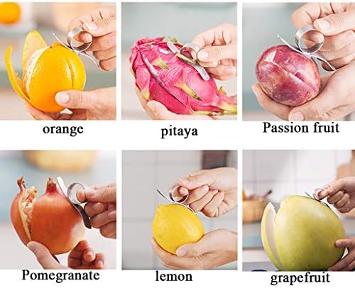 Stainless Steel Orange Peeler Citrus Peeler Fruit Peeler for Lemon and Shaddock Fruit Peeler2pcs