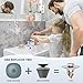 Universal 2 in 1 Bathroom Sink Stopper, Pop Up Bathroom Sink Drain Strainer with Anti-Clogging Filter Basket, Bathroom Drain Stopper Sink Plug for 1.06