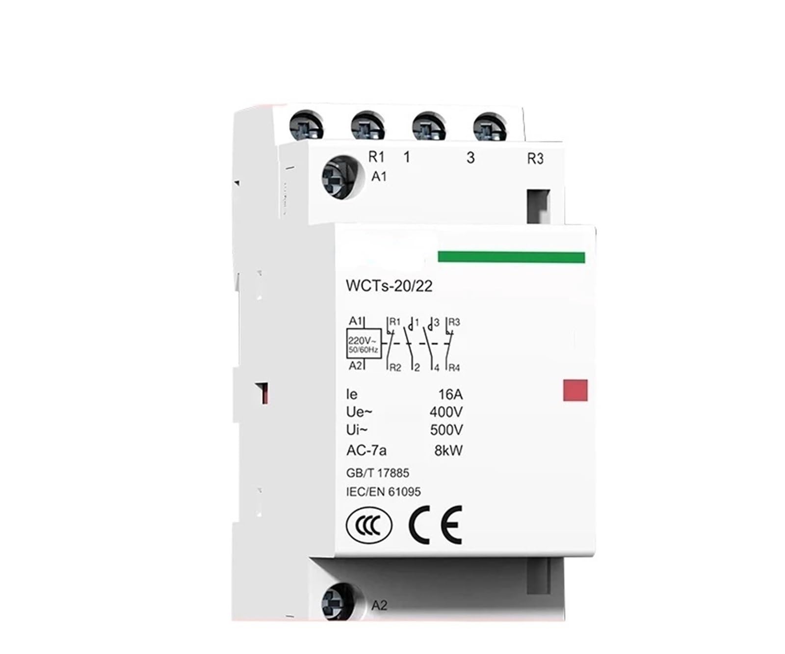 PVTLCYBI 4p 16A 20A 25A 4NO or 2NO2NC 220V/230V 50/60HZ rail AC Modular Contactor(20A,4NO)