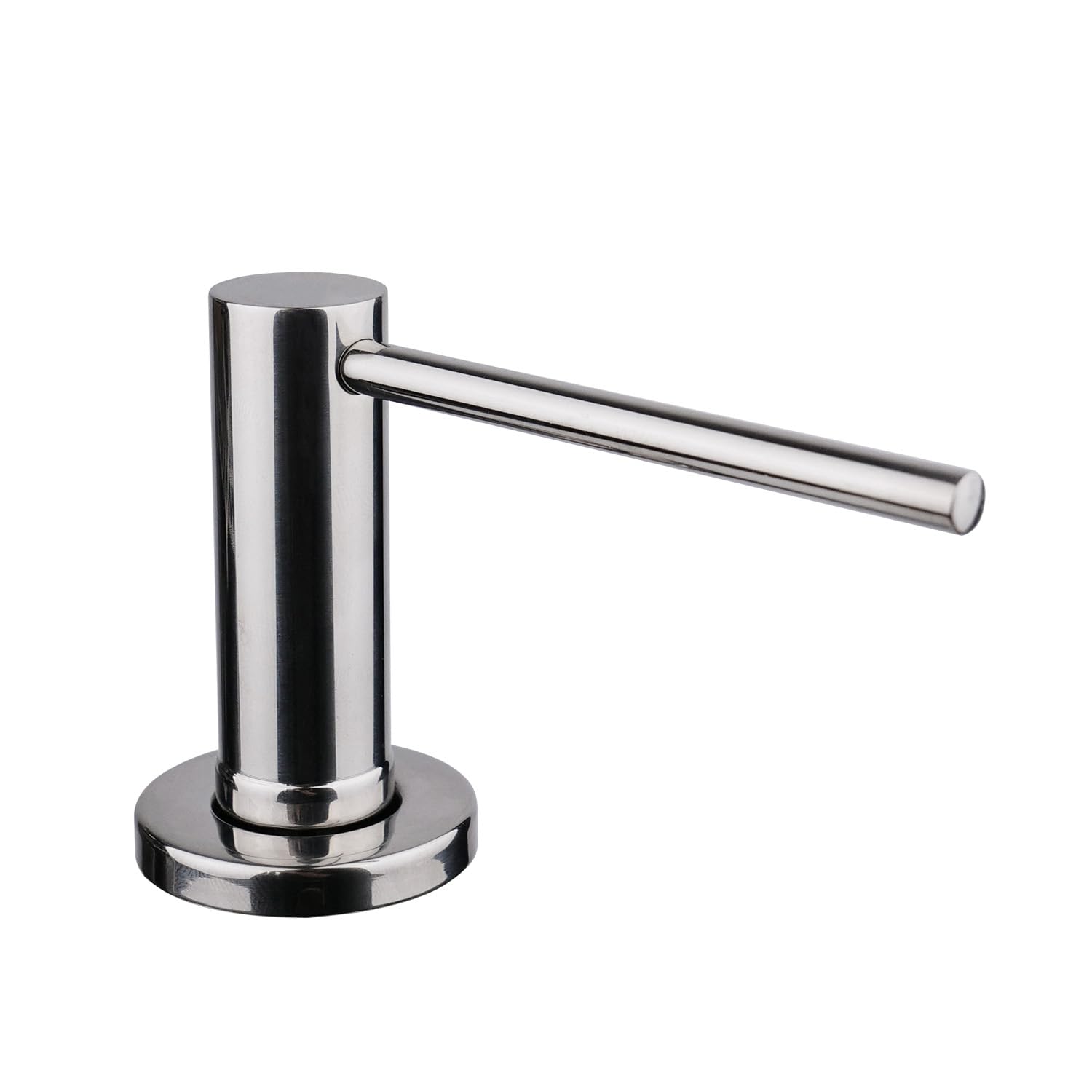 AIKE Dispensador de Jabón Bajo Encimera, para Cocina como para Baño, con Bomba de Acero Inoxidable, Botella de 500-ml, Relleno Superior