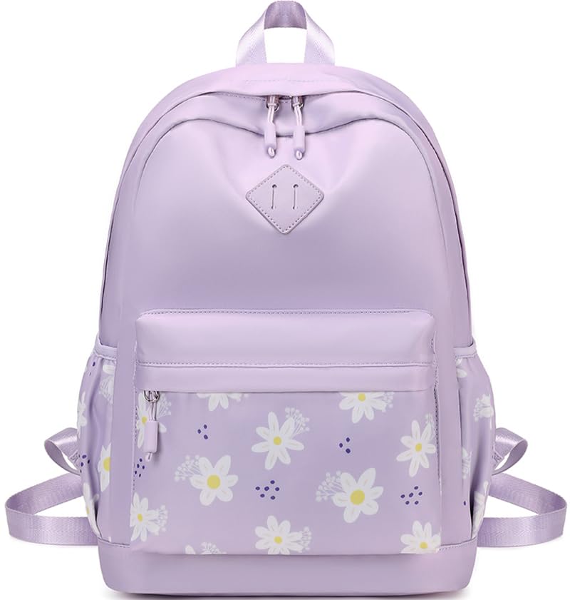 Travel Backpack for Women Girls Backpacks for School Floral Lightweight Cute Toddler School Bag Bookbag Water Resistant Carry on Laptop Back pack
