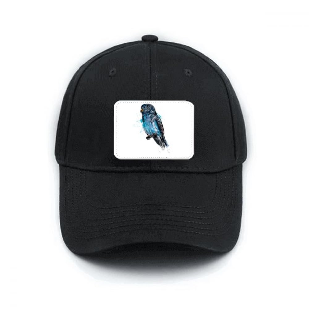 Casquette de baseball noire oiseau art déco avec motif perroquet réglable - 4