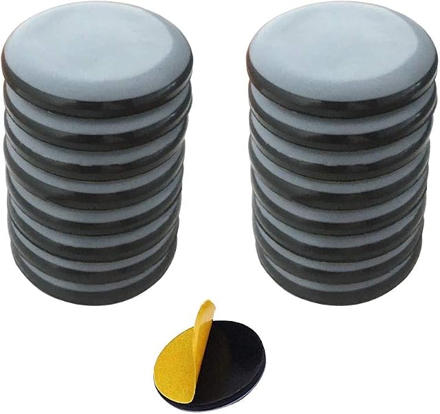 Furniture Sliders 40mm, Moving Pads Silicon Furniture Sliders for Sofa Carpet Heavy Items Easy Move, 16 Pack Self Adhesive Round Furniture Movers Sliders, Sofa Sliders Furniture Glides for Carpets