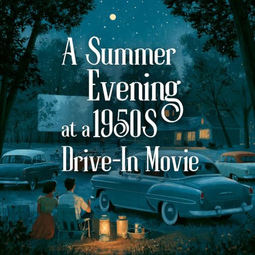 A Summer Evening at a 1950s Drive-In Movie