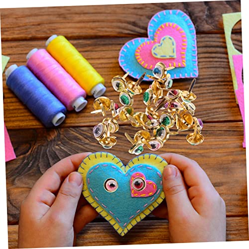 Attaches en papier scrapbooking SHINEOFI mini-accessoires bricolage 500 pcs - 6