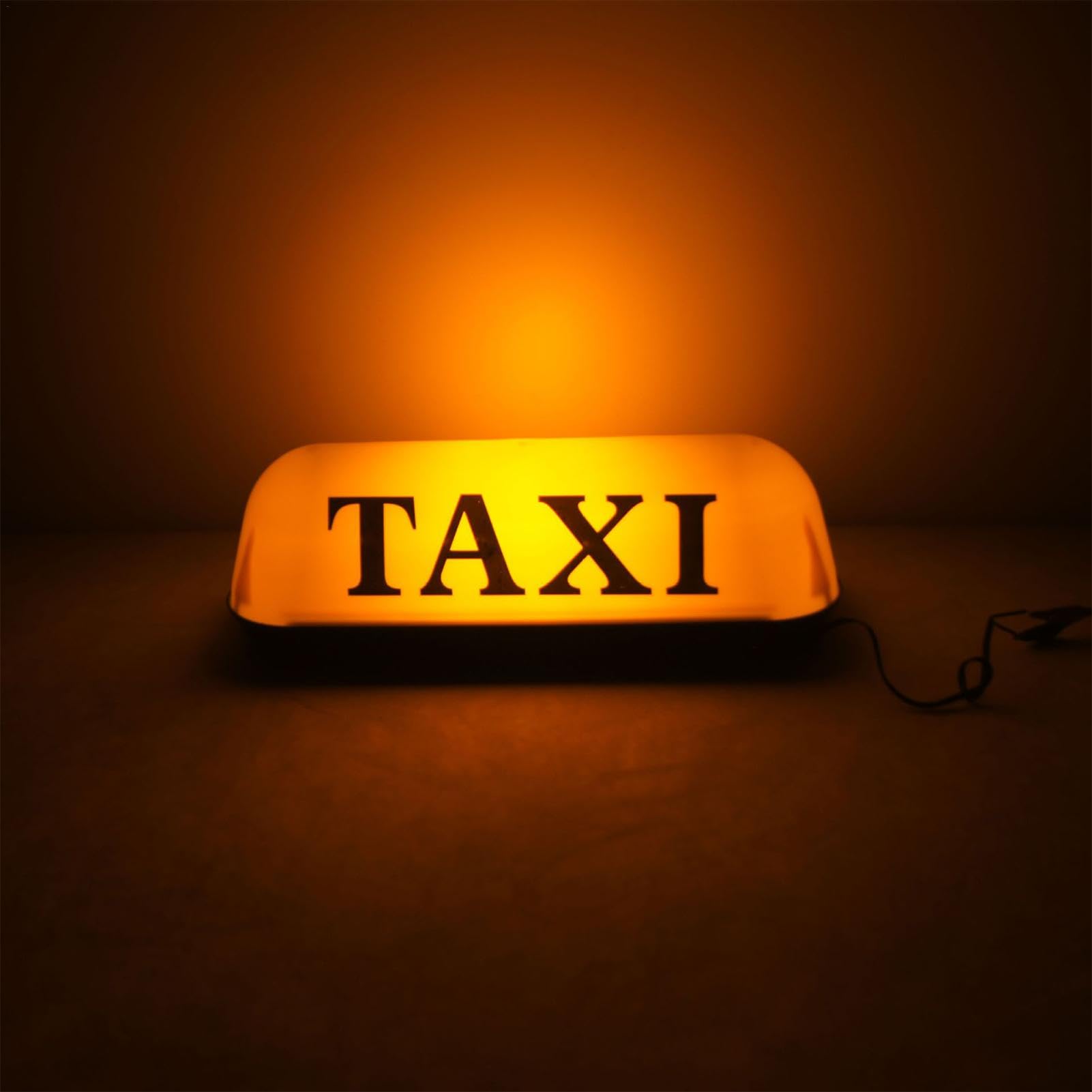 Insegna magnetica per taxi: insegna pubblicitaria per taxi, luce a cupola per taxi | Insegna per tetto taxi vintage con luci a LED, insegna per lampada da tetto per taxi per auto ad alta visibilità, l