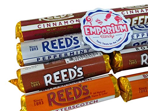 Reed's Candy Rolls Assortment - Cinnamon Root Beer Butterscotch Peppermint 2 Rolls Of Each Flavor #TOP3