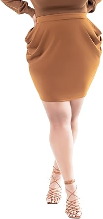Pantora Womens Ines Draped Skirt