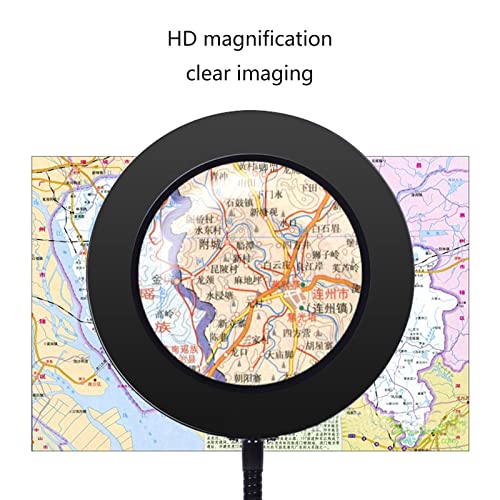 Loupe avec lumière et support LED pour travaux de précision et lecture - 7