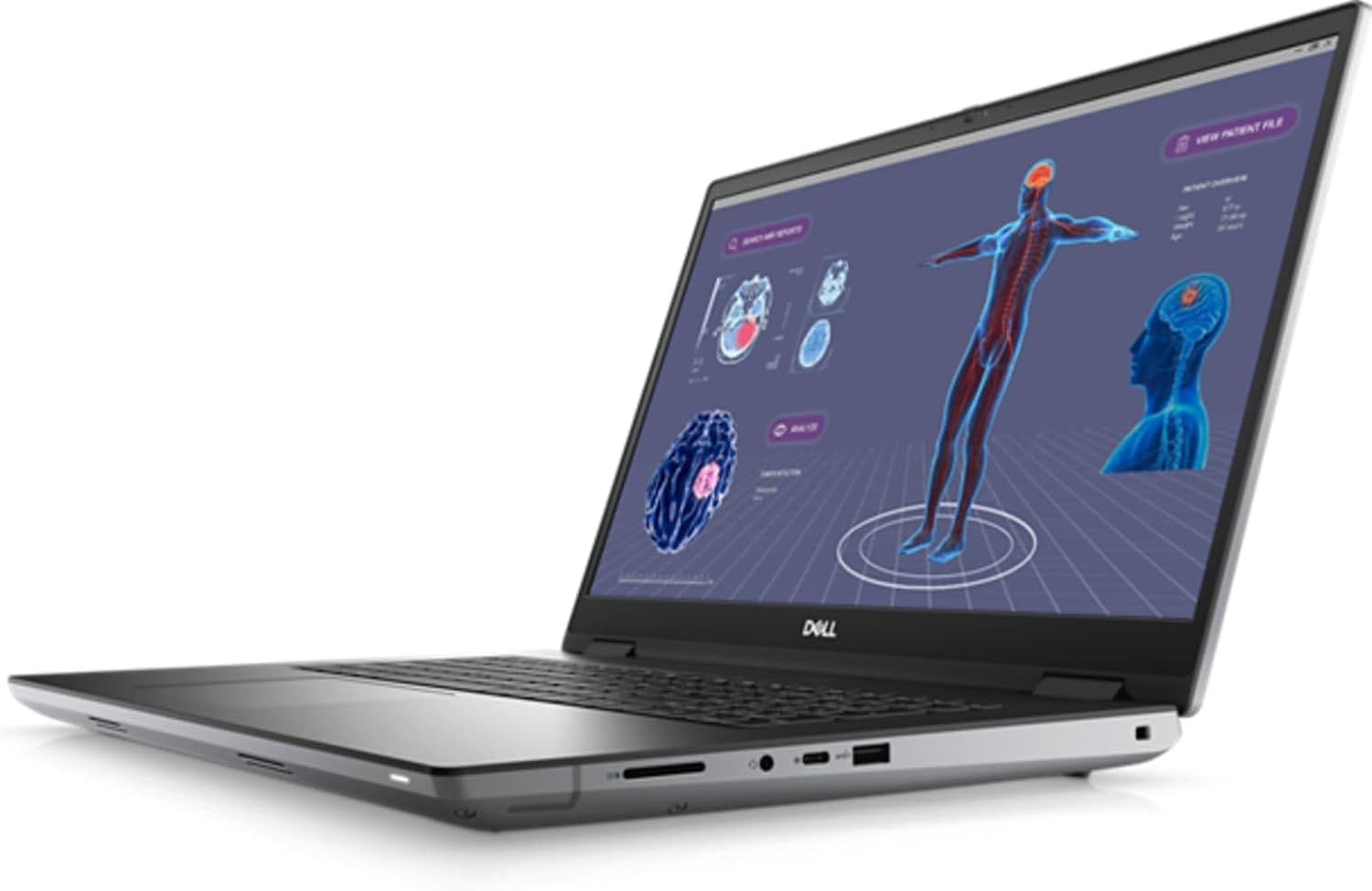 Dell Precision 7780 Workstation Laptop (2023) | 17" 1920x1080 FHD | Core i9-13950HX - 512GB SSD Hard Drive - 64GB RAM | 24 cores @ 5.5 GHz Win 11 Pro Silver (Renewed)