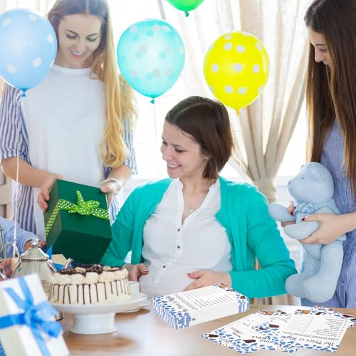 Image of Jetec 302 Pcs Baby Shower Games, 6 Games,50 Sheets Each, Cowboy | Baby Shower Word Scramble, Word Search, Predictions and Advice, Price Right, Guess Game, Baby Shower Decorations