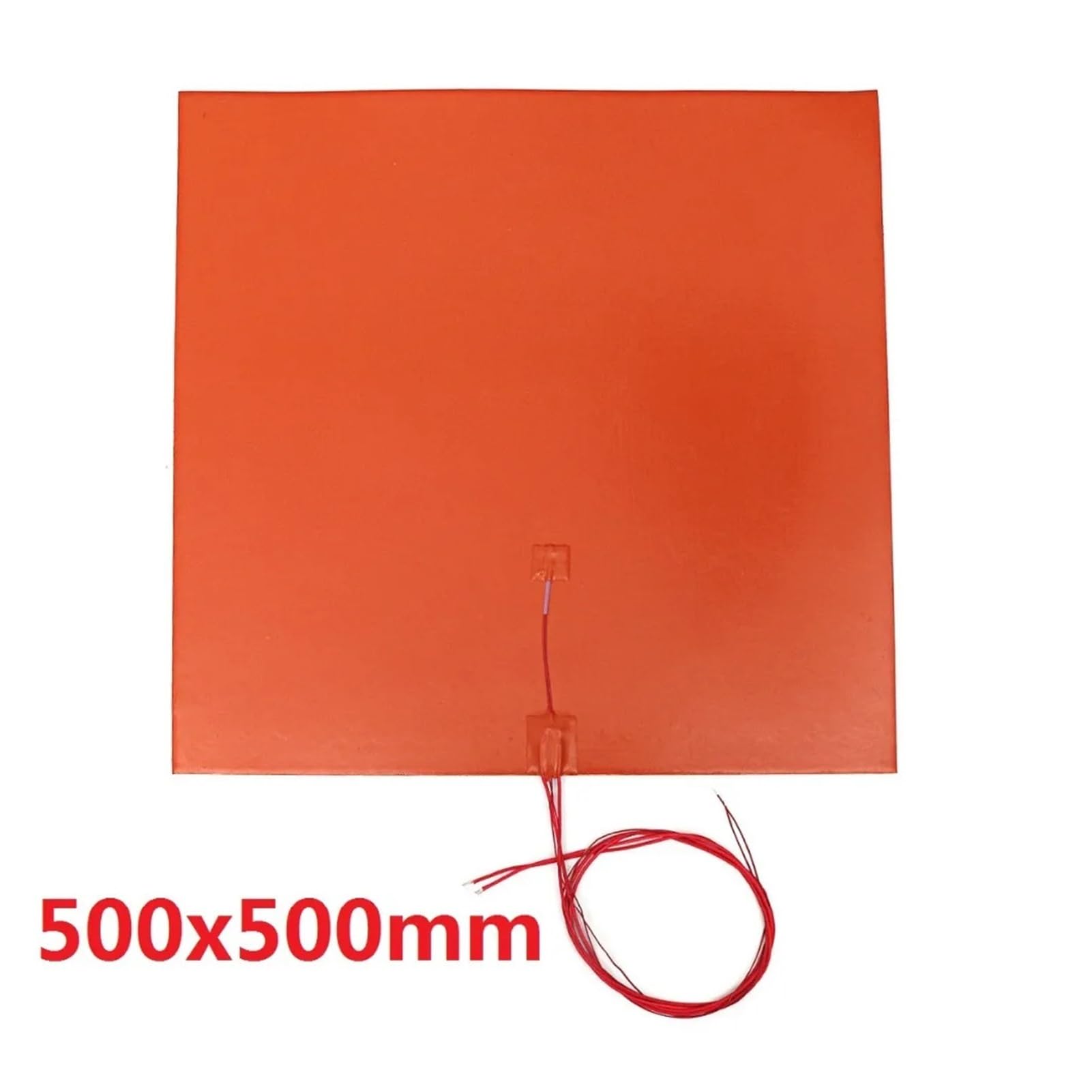 Silikonowa poduszka grzewcza do drukarki 3D, 1000 W, 220 V, 500 x 500 mm, z klejem termicznym 100 K (220 V, 1600 W, 200 c, z kontrolerem)