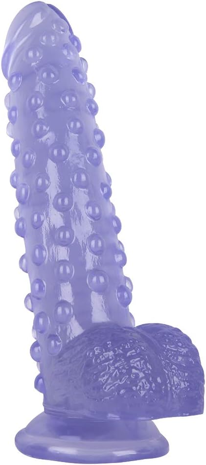 Realistic Dildo with Pellet Real Penis Anal Dildo Dildo with Strong Suction Cup G-Spot and Anal Stimulation Sex Toy for Men and Women(Black)