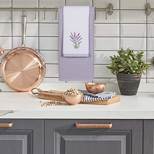 Hiera Home Kitchen Towels - Ultra Soft Cotton And Super Absorbent Dish Towels For Kitchen, Large Kitchen Towel 24X16 Inches, Natural Cotton Dish Towels Pack Of 2 (Lavender) #TOP5