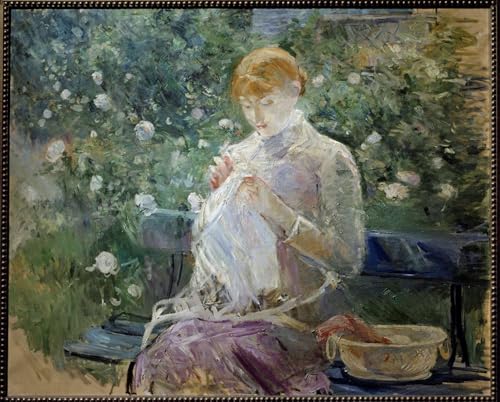 Tableau de Bougival Berthe Morisot haut de gamme imprimé sur toile grand format 60x90 cm