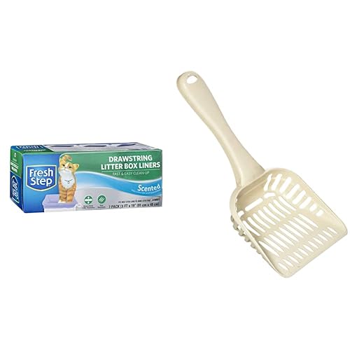 Fresh Step Bolsas de arena para gatos con cordón, perfumadas, tamaño jumbo, 36 x 19 pulgadas, 7 unidades  Bolsas de arena para gatitos, forros de
