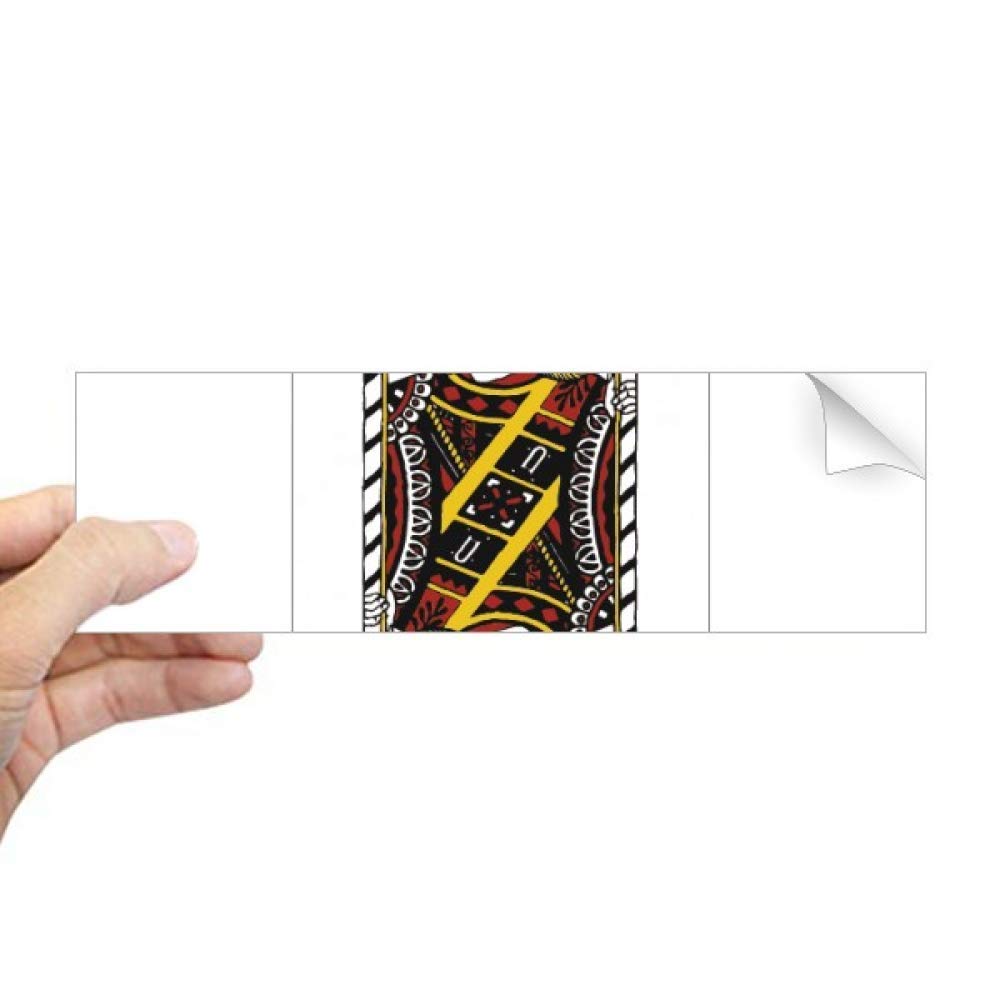 Autocollant pour fenêtre motif de cartes à jouer losanges J film vitre deco