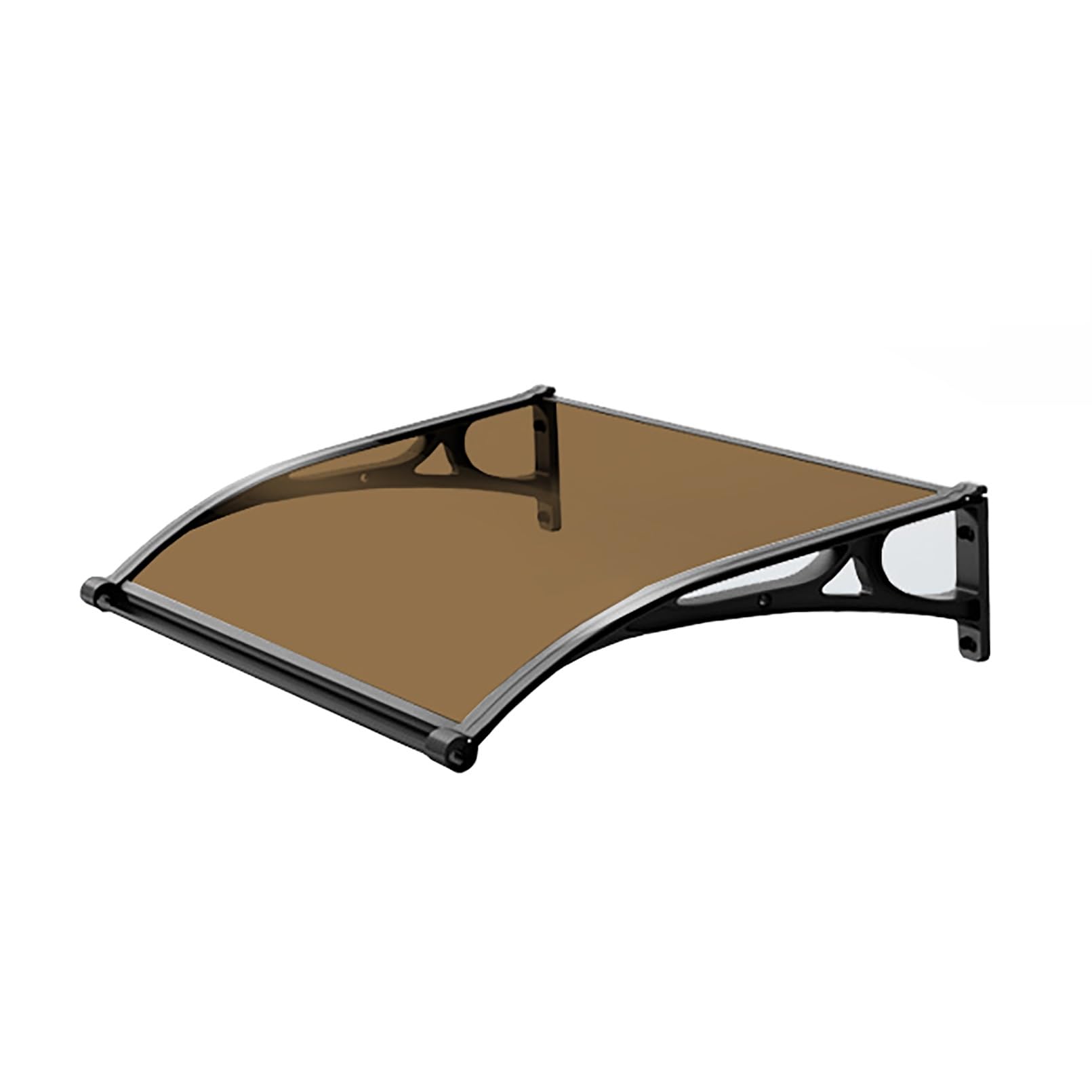 Auvent de porte en polycarbonate store fenêtre abri extérieur balcon maison 100x100cm