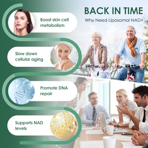 nad supplement liposomal nad supplement with resveratrol high absorption nad booster for men and women cellular energy and vitality 120 capsules anti-aging support