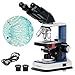 B120C-R 40X-2500X USB-C Rechargeable Battery-Powered Student Binocular Compound Microscope w/3D Two-Layer Mechanical Stage, Achromatic Objectives, & LED Illuminator