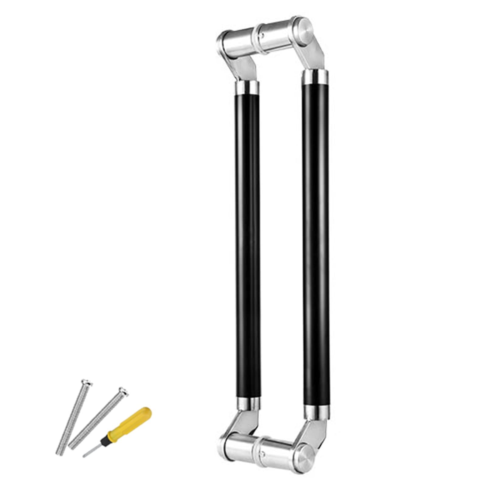 Poignée de porte double face en acier inoxydable robuste pour entrée et grange
