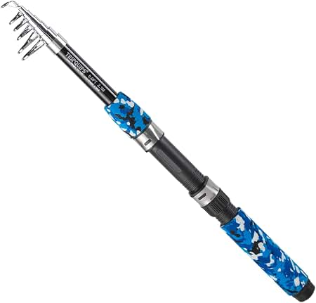 docooler mini aluminum pocket pen fishing rod pole reel Portable Telescopic 38inch Shape and Combos, Pen Shape Folded Fishing with Reel Wheel Gift, Suit for River, Lake, Reservoir, Ice Fishing and So On Cheenavala-Chinese fishing nets Kerala, Small size Color:Full Moon 07/25