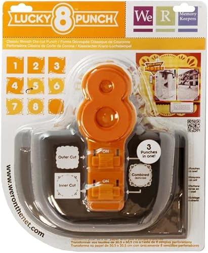 We R Memory Keepers Perforadora de papel de la suerte, corona clásica