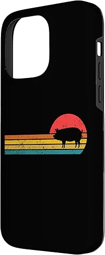 Vista 53 de iPhone 12 mini Retro Vintage Sunset Cute Show Pig Lover Case
