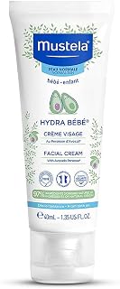 Mustela HydraBebe Facial Cream - 40ml | Nourishing Face Lotion for Normal Skin | Hypoallergenic, Long-Lasting Hydration wi... Price In India