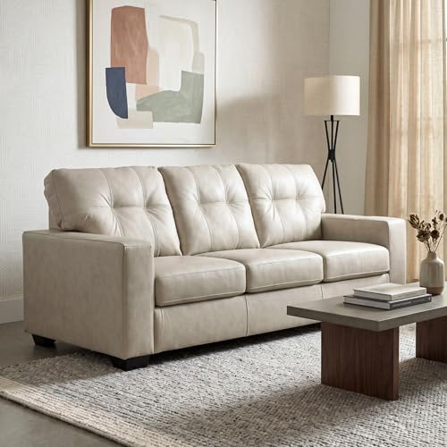 Image of Signature Design by Ashley Santorine 3 Seat Sofa for Living Room, Bone