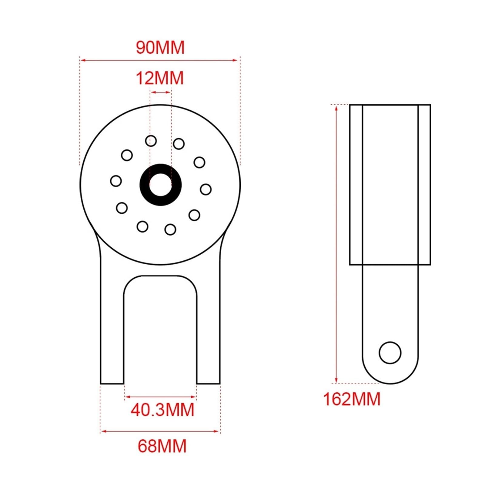 Mocowania silnika samochodowego Tylne mocowanie silnika pasuje do Ford Focus 13-18 ST pasuje do Focus 16-18 RS pasuje do Mazda 07-13 Speed ​​​​​​3 PQY-TSB06