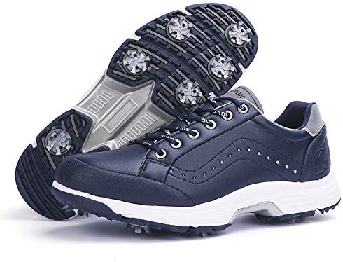 ZAKEY Professional Golf Shoes Spikes for Men White Black Waterproof Golf Sneakers Outdoor Anti Slip Walking Footwear for Male