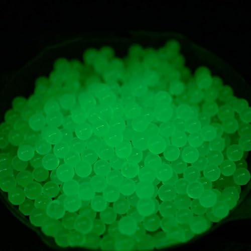 EMERBU Hardest Glow in The Dark 7.3mm Gellets Rounds(1lb) About 35,000 Rounds - Gel Splatter Ball Blaster Refill Ammo - for Ages 15+