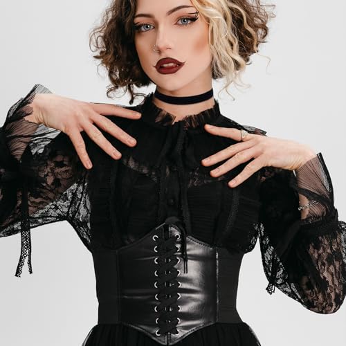 Gjinxi 2 Stück Choker Kette Damen, Schwarz Velvet Halsband Damen, Halskette Set, Verstellbare Klassische Kropfband Schmuck, Für Frauen Und Mädchen, Dancing Halloween Geburtstag Party Cosplay