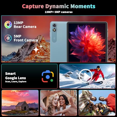 Image of Relndoo 2026 Android 16 Tablet with Keyboard, 10 inch Tablet with 24GB+256GB+2TB Expand, Gemini AI Tablet PC with 8-Core, 5G WiFi, 8000mAh, GMS, GPS, 2-in-1 Tablet with Case, Mouse, Stylus(Pink case)