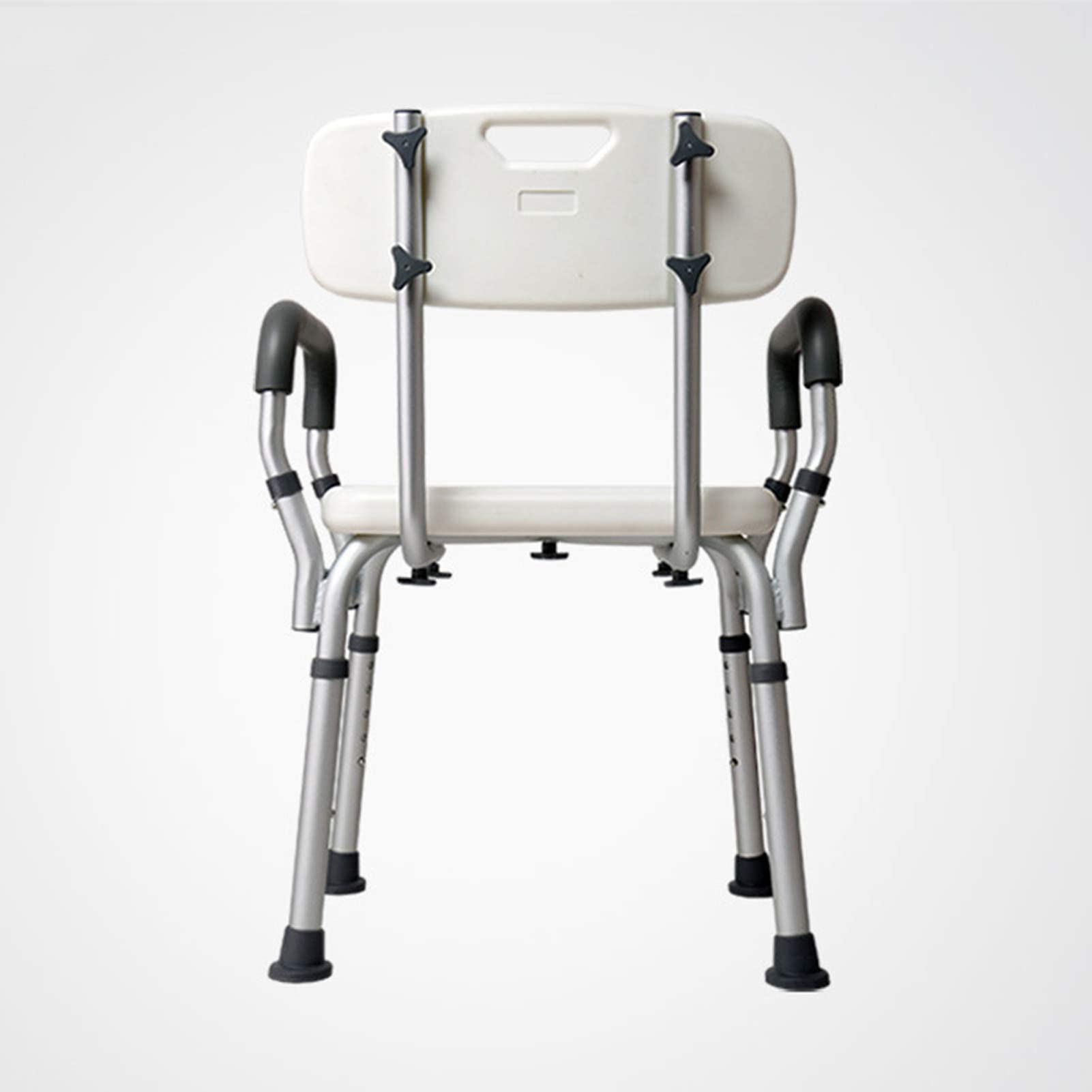 Silla de Ducha, Silla de Ducha para Ancianos, Silla de Ducha Altura Regulable con Respaldo Ayuda para Baño para Ancianos y Discapacitados Antideslizante Altura Regulable