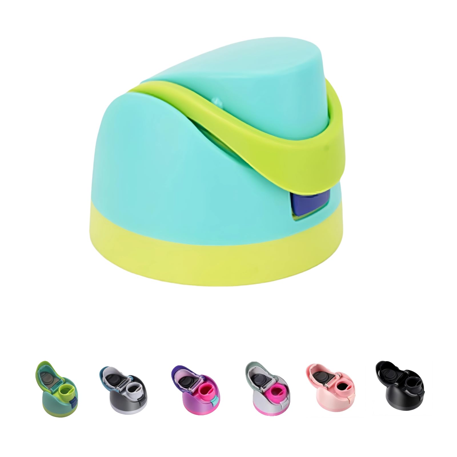 Replacement Lid for Owala Freesip, One Button Top Replacement, Leakproof BPA-Free School Kids Water Bottle Cap Replacement Compatible with Green Owala 24oz 32oz 40oz 16oz (Mint Green)