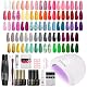 Gelnagel-Set mit UV Lampe 48W und 43 Farben für professionelle Maniküre
