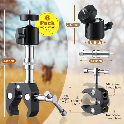 Image of 6Pcs T Post Trail Camera Mounts, Trail Camera Mounting Bracket