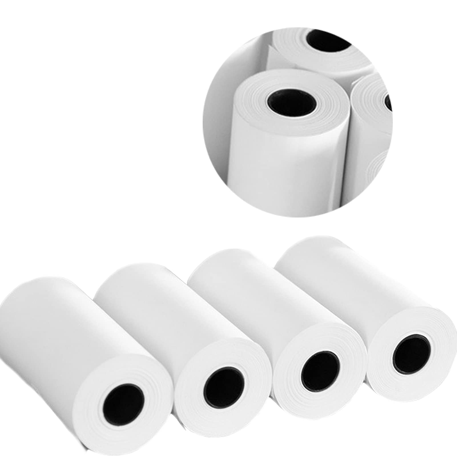12 rolek papieru termicznego 57 x 30 mm, idealnie nadaje się do PeriPage PAPERANG P1/P1S/P2/P2S mini drukarka do telefonów komórkowych, drukarka fotograficzna BT, drukarka termiczna z etykietami